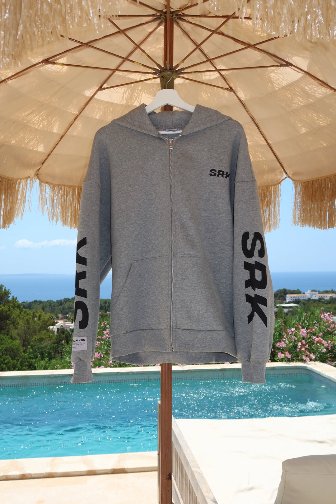 SRK Logo Zip Up Vest ‘Grey Melange’
