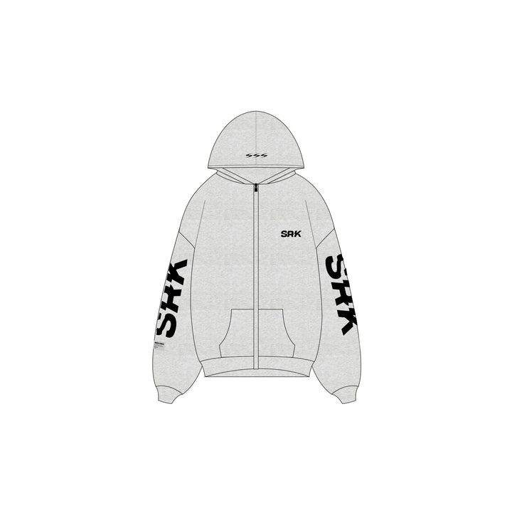 SRK Logo Zip Up Vest ‘Grey Melange’