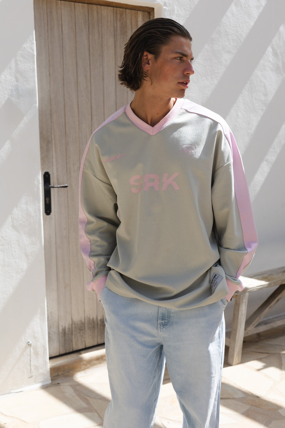 SRK Oversized Jersey 'Stone & Pink'