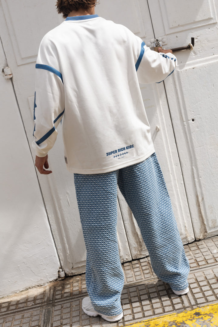 SRK Oversized Jersey 'Off White & Bright Blue'