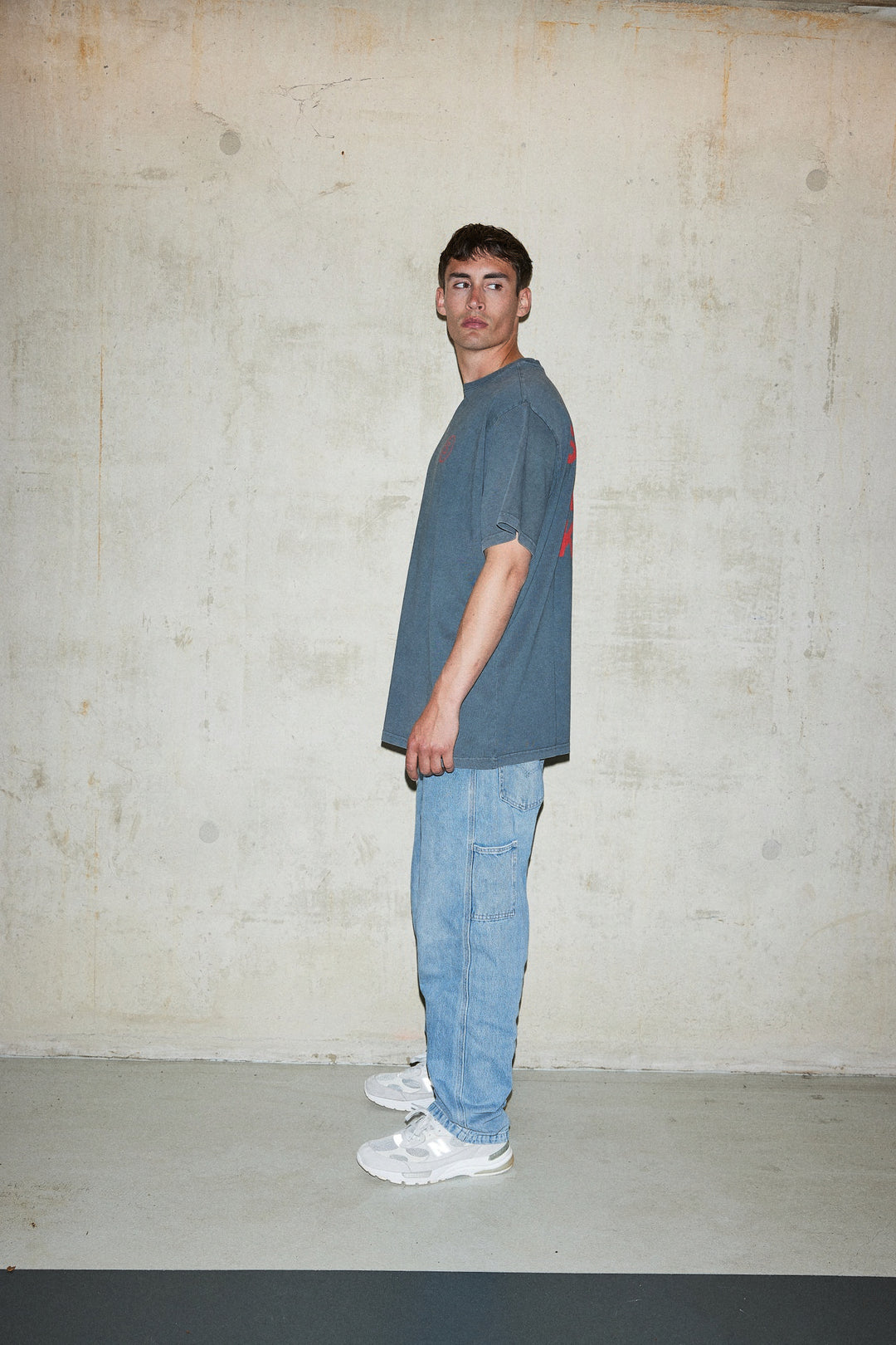 Super Rich Kids T-Shirt Acid Wash rood logo