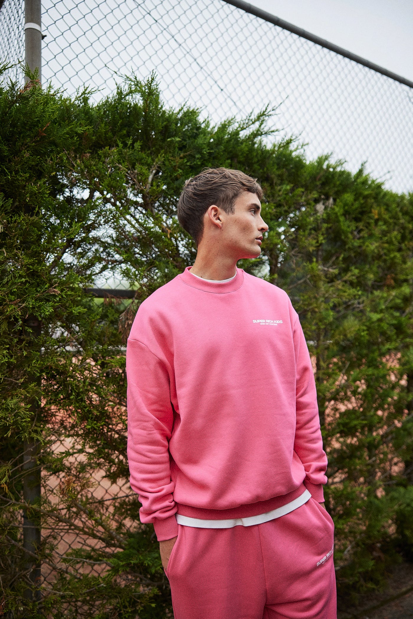Tracksuit Hot Pink 'Money isn't Everything'