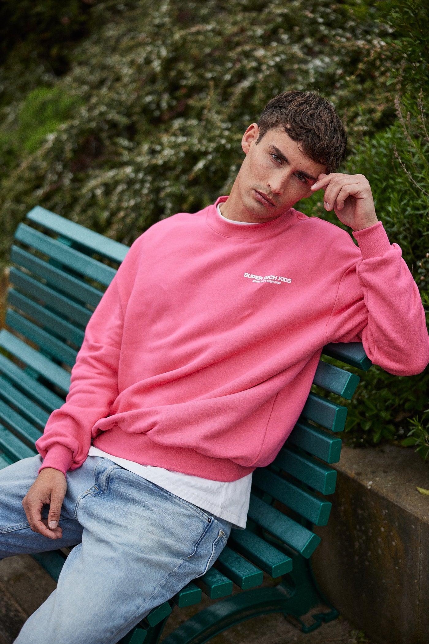 Sweater Hot Pink 'Money Isn't Everything'