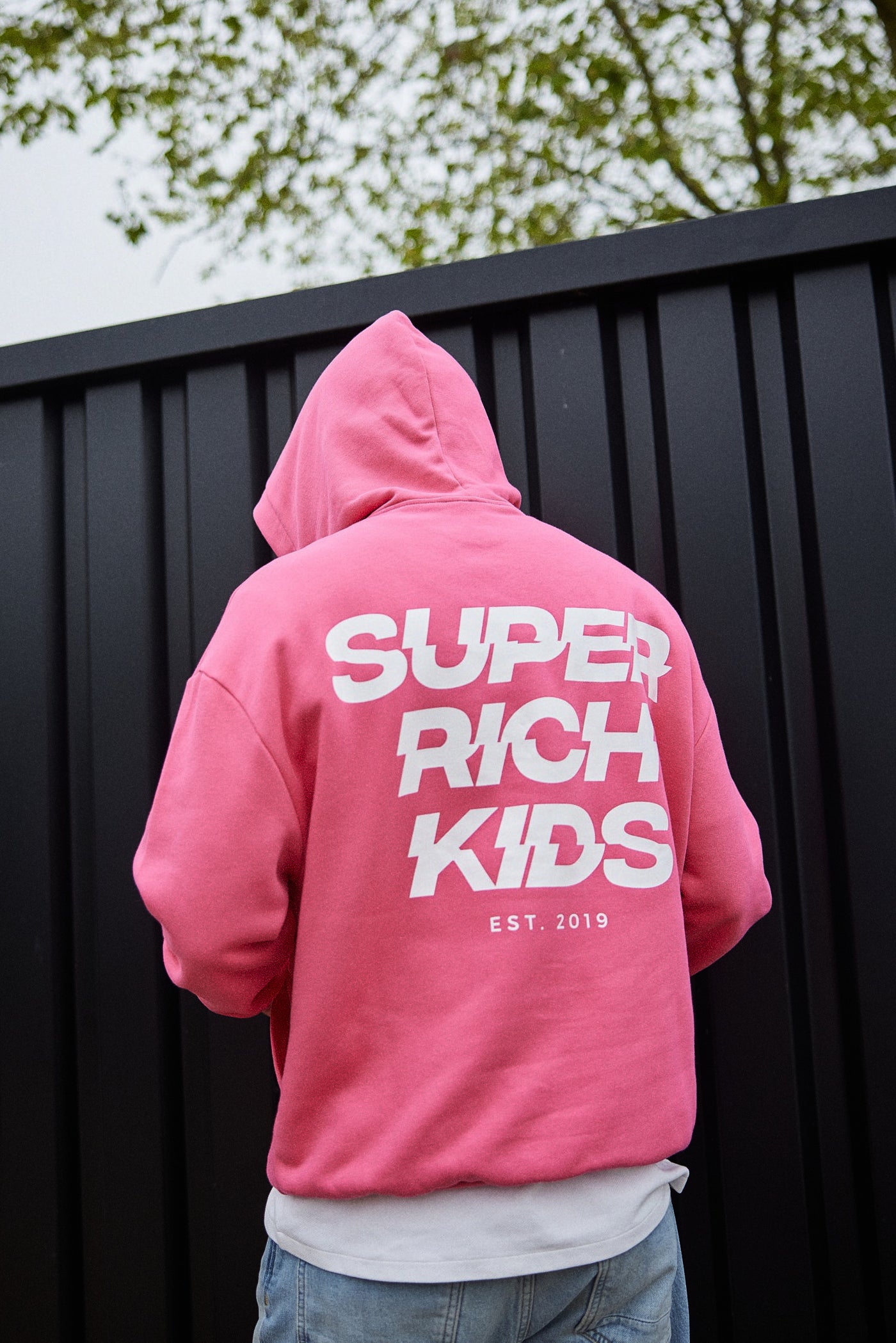 Super Rich Kids Hoodie 'Hot Pink'