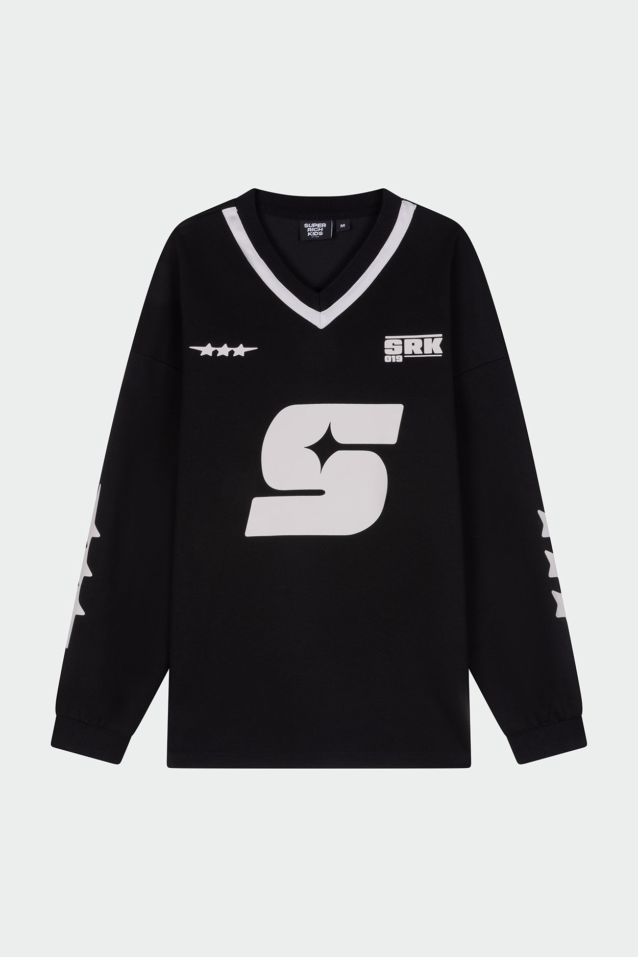 SRK 'PARIS' Oversized Jersey Black & White