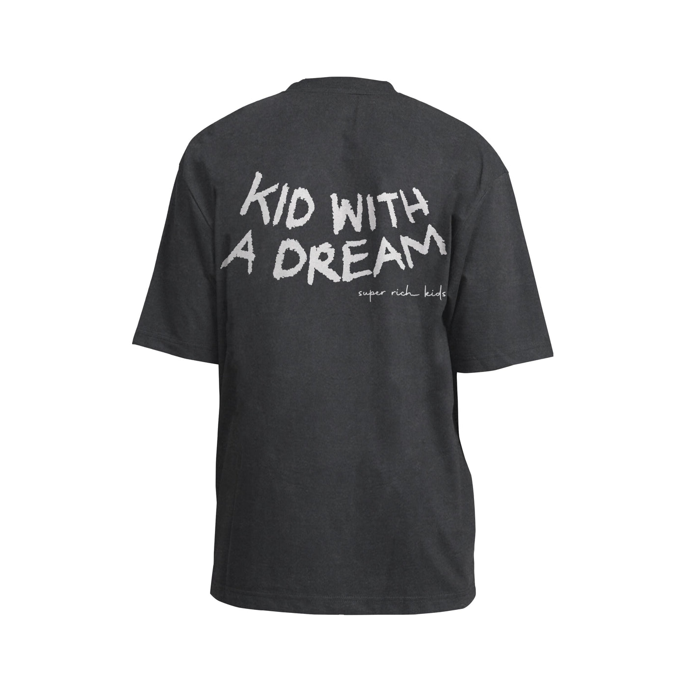 T-Shirt 'Kid With a Dream' Acid Wash Grey