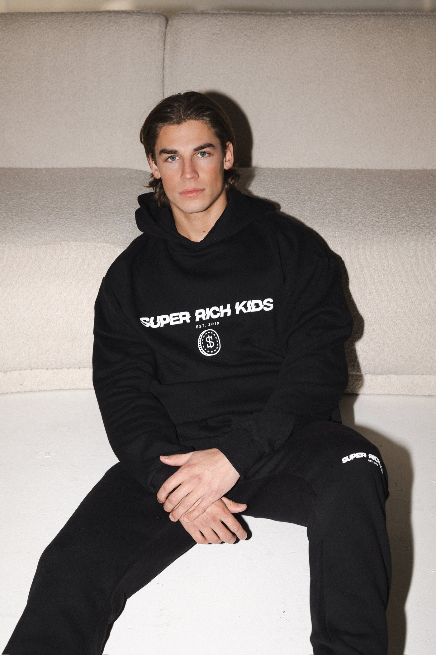 Joggingbroek Black Super Rich Kids