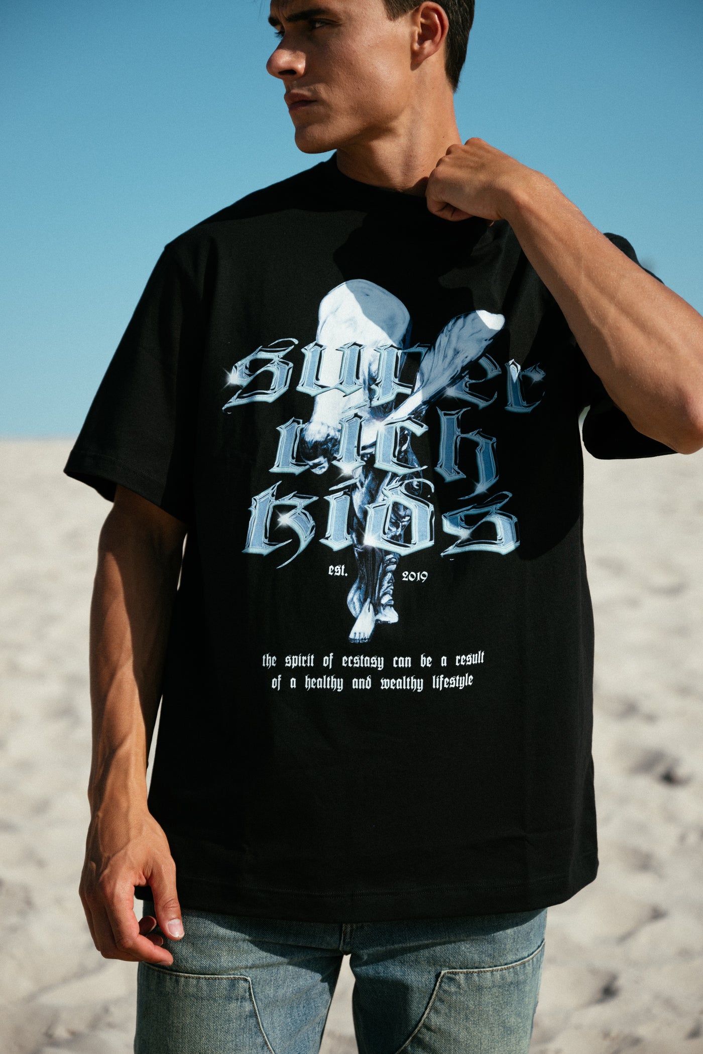 T-Shirt 'Spirit of Ecstacy' Zwart