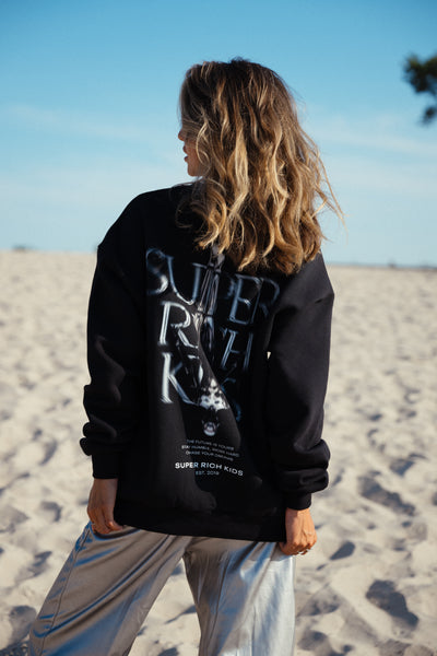 Sweater 'Chase your Dreams' zwart