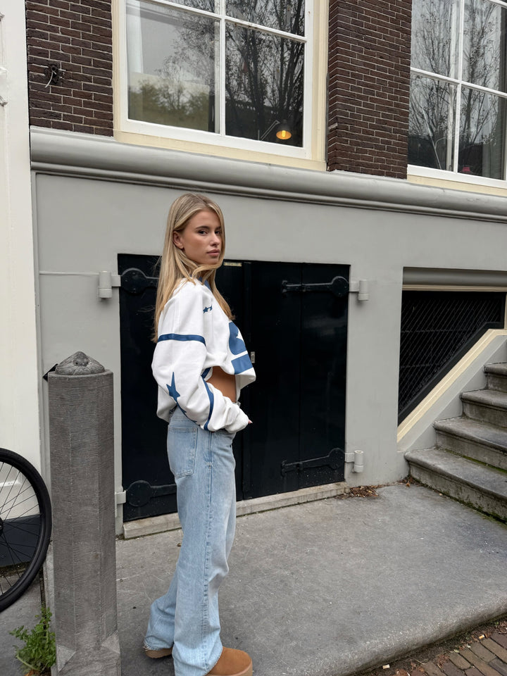 SRK Oversized Jersey 'Off White & Bright Blue'