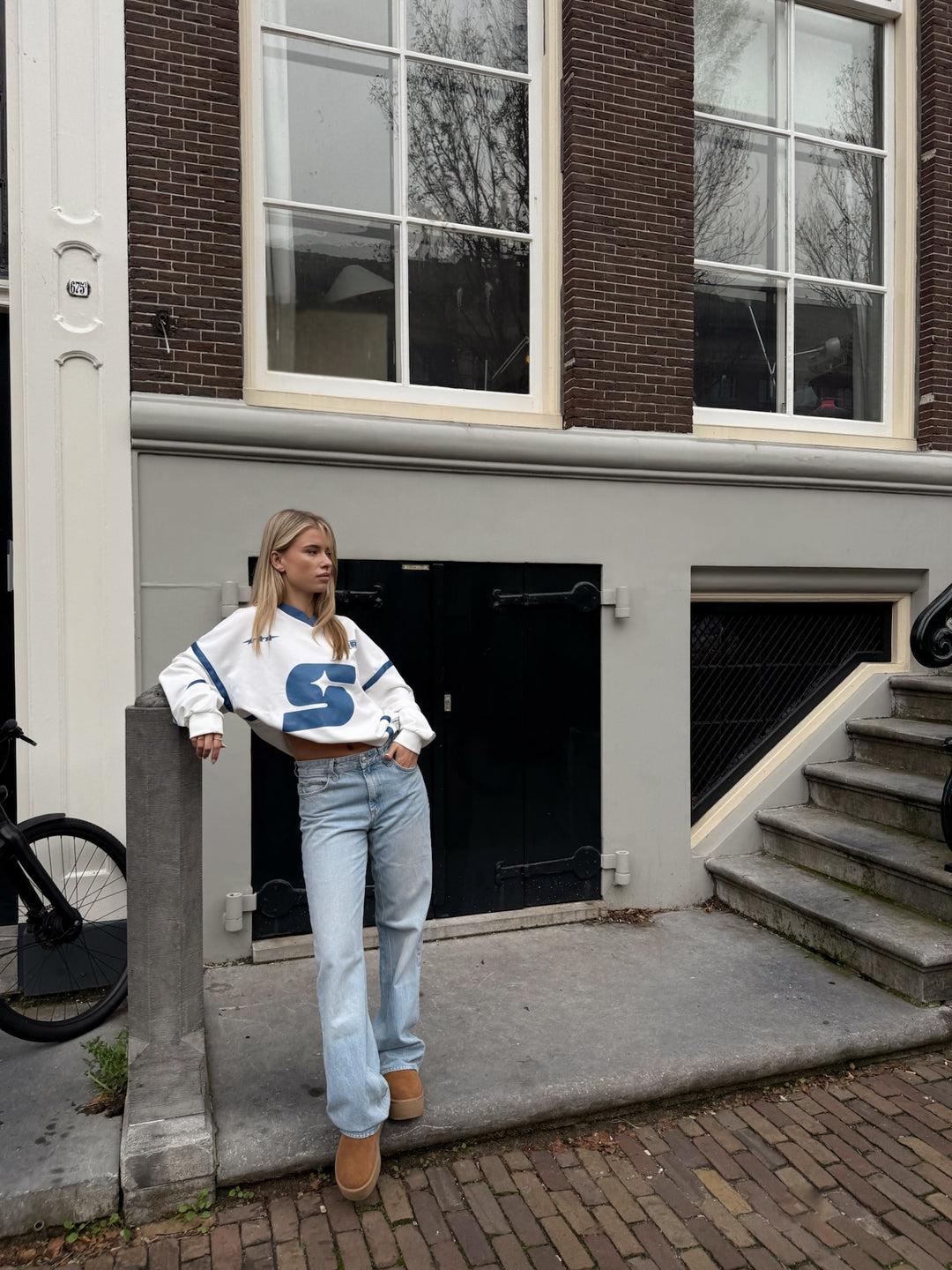 SRK Oversized Jersey 'Off White & Bright Blue'