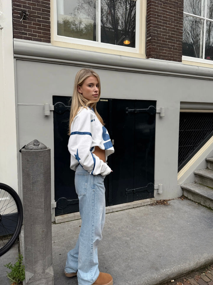 SRK Oversized Jersey 'Off White & Bright Blue'