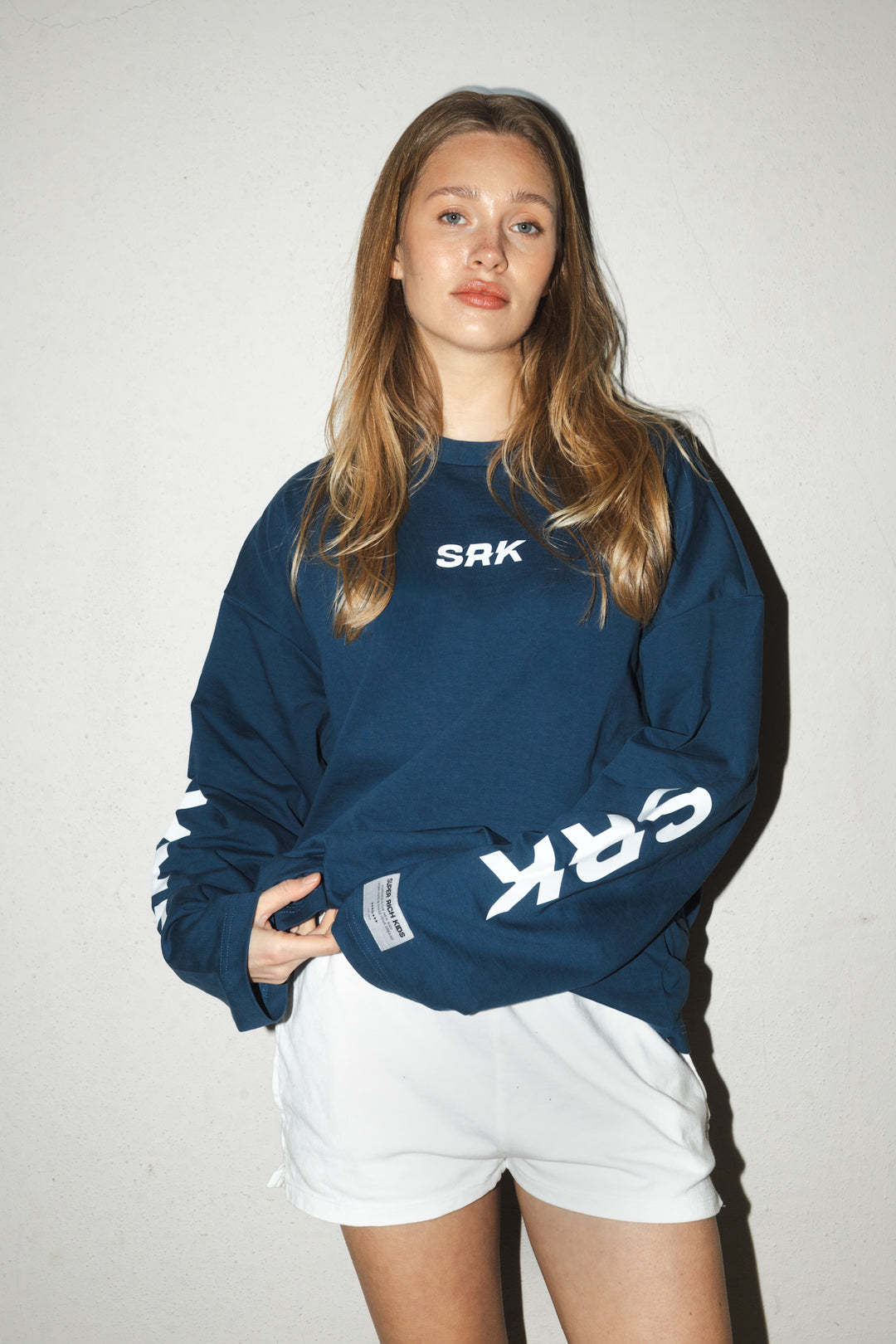 SRK Longsleeve Tee 'Navy & White'