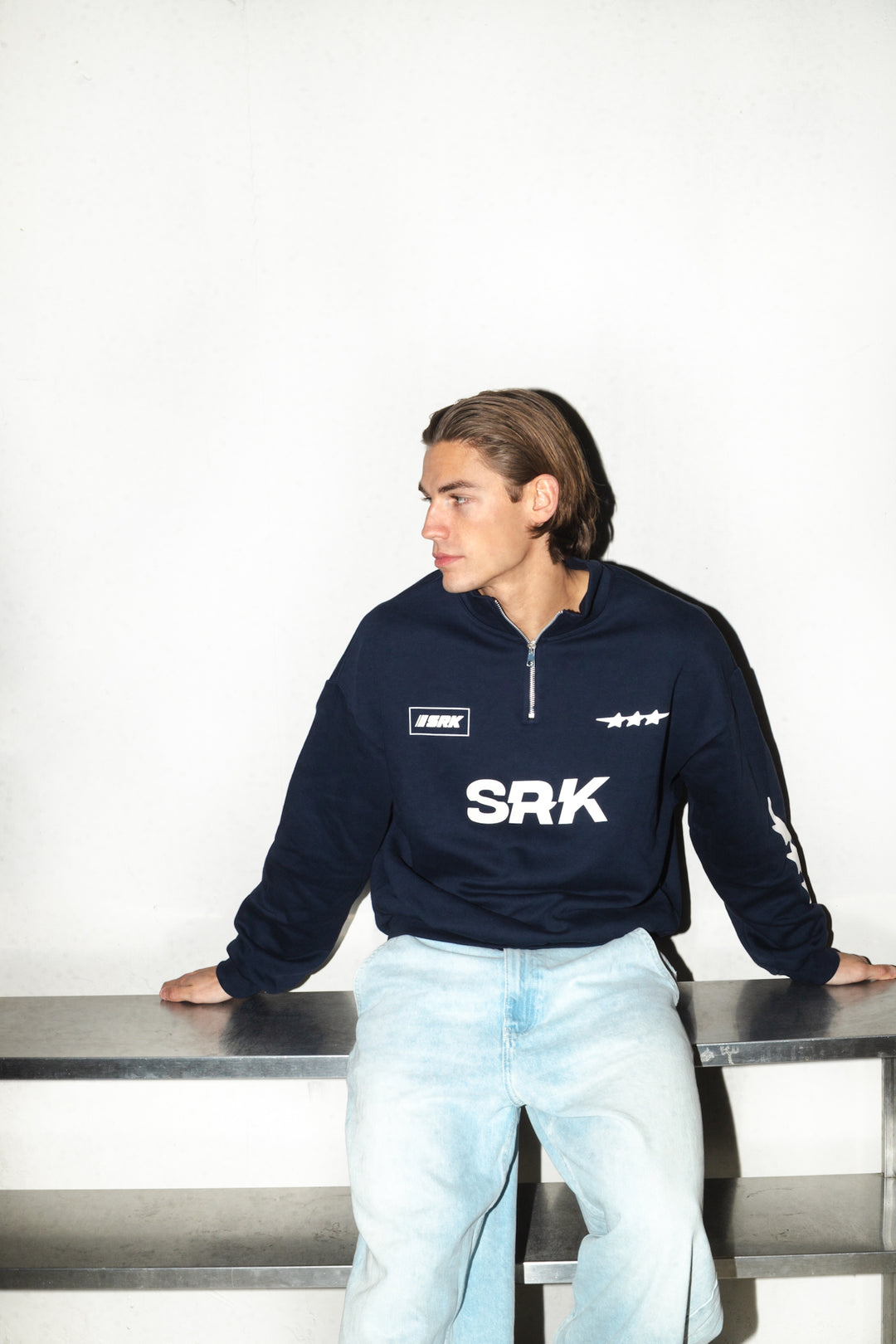 SRK Quarter Zip Sweater ‘Navy’
