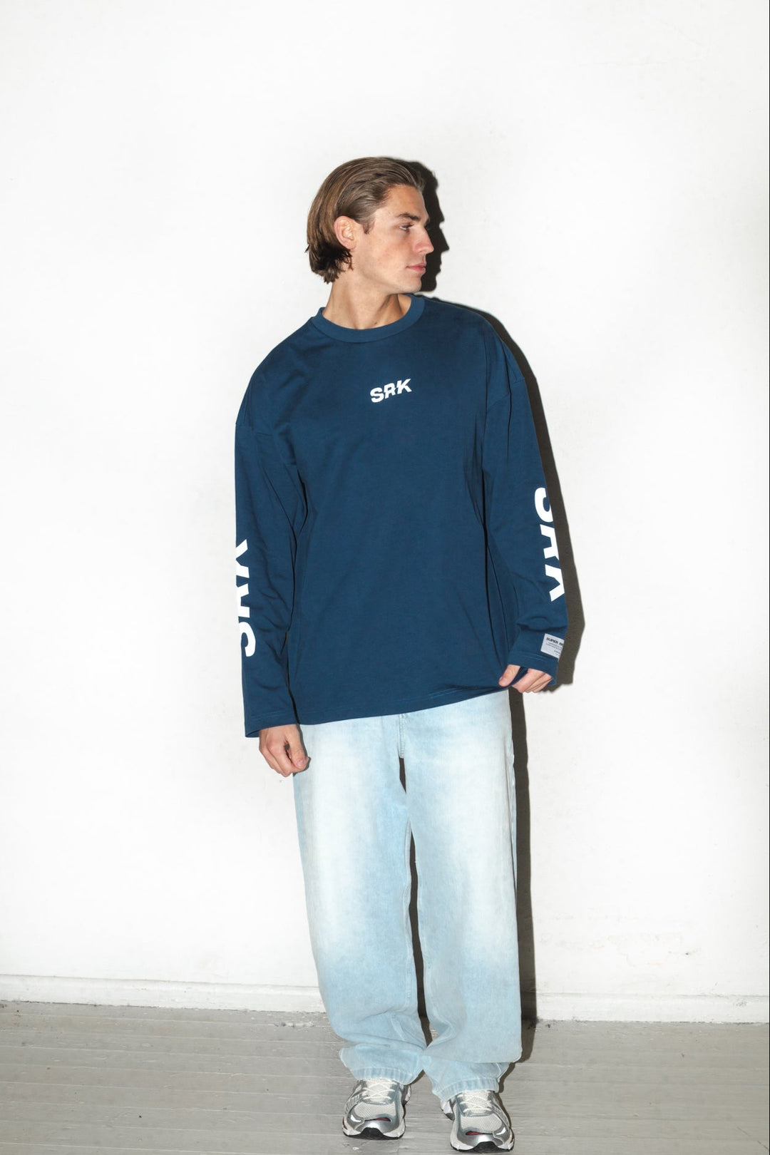 SRK Longsleeve Tee 'Navy & White'