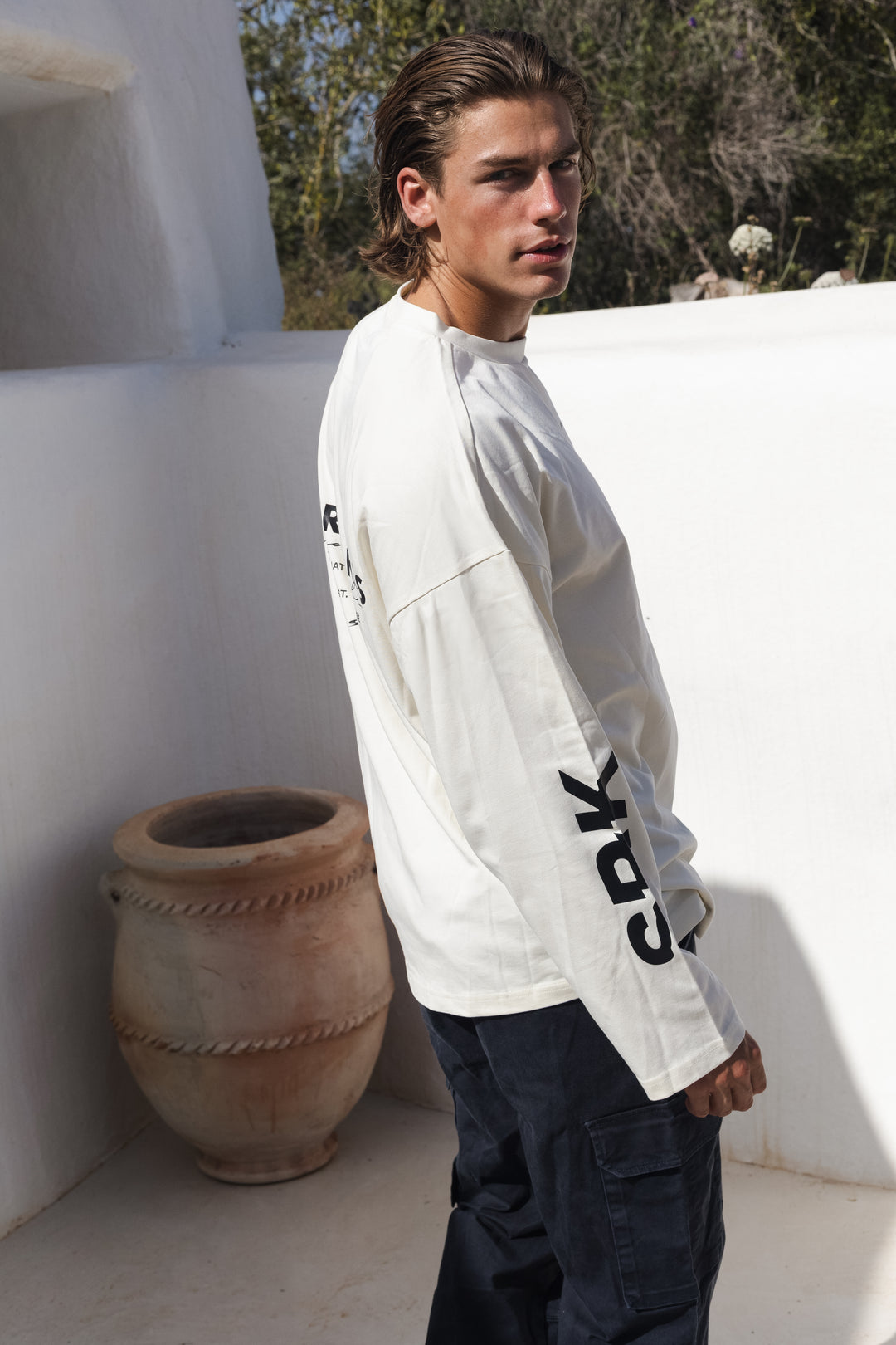 SRK Longsleeve tee 'Crème'