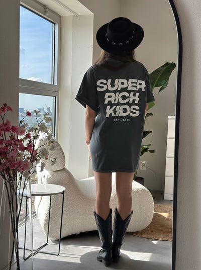 Super Rich Kids T-Shirt Acid Wash wit logo