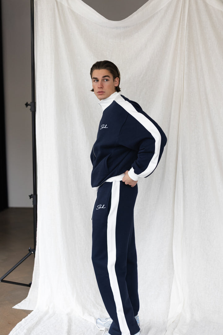 The 'SRK Society' Trackpants 'Navy & White'