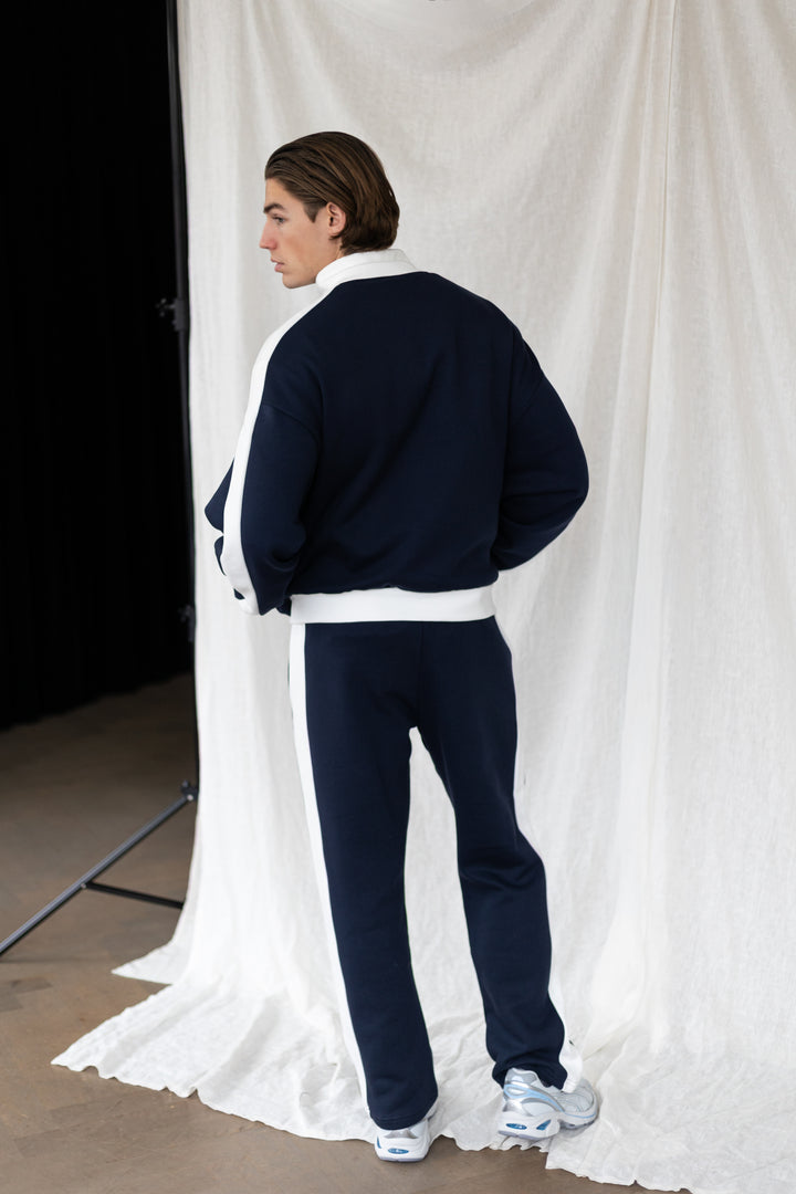 The 'SRK Society' Trackpants 'Navy & White'